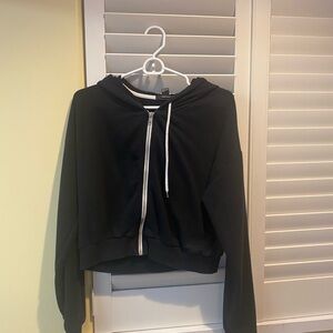 Black Zip-Up Hoodie